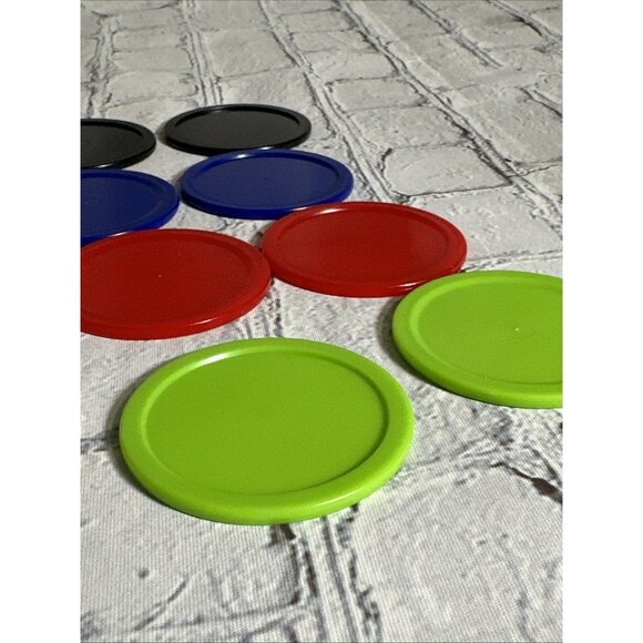 8 Pcs Air Hockey Pucks, 2.5 Inch Air Hockey Puck Set for Air Hockey Table Green - Picture 4 of 6